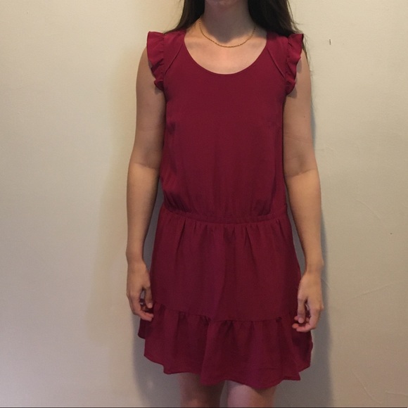 Comptoir Des Cotonniers Dresses & Skirts - Comptoir de Cotonniers Pink Silk Ruffle Tier Dress